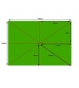 Parasol canopy- 400cm x 300cm rectangular - 8 pockets