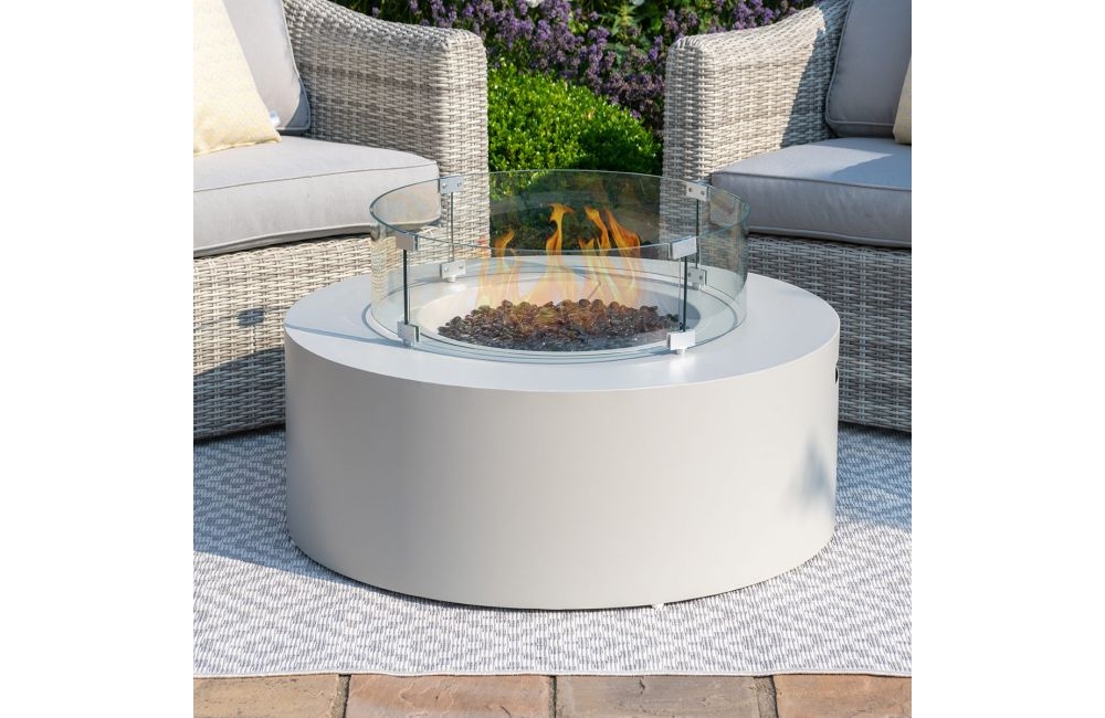 Gas Fire Pit Round Coffee Table, Gas Fire Pit And Table