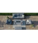 New York New York 3 Seat Sofa Set - With Firepit Table
