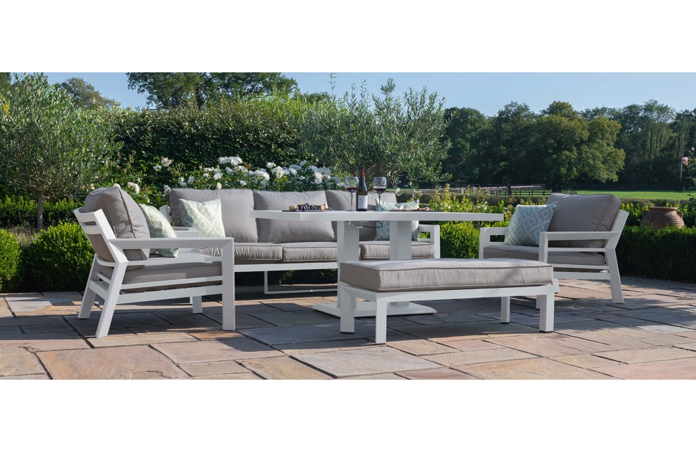 New York New York 3 Seat Sofa Set - With Rising Table
