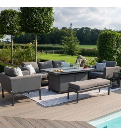 Pulse 3 Seat Sofa Set with Fire Pit Table