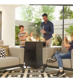 Piza Square Firepit Tower