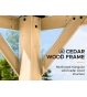 Wooden Gazebos Cedar Hard Top Gazebo | 3.35X3.99M