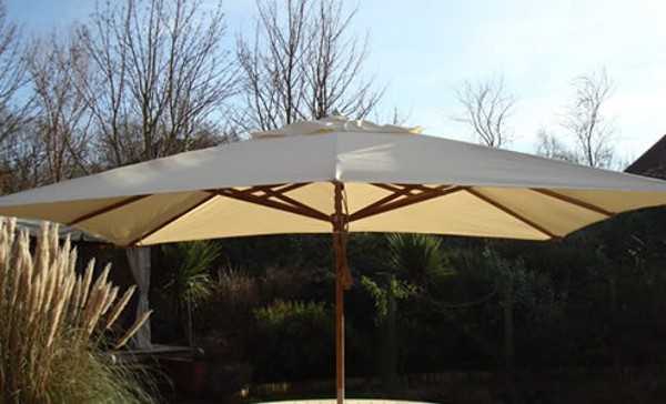 Parasol canopy - 300cm x 200cm rectangular - 8 pockets