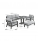 New York New York 3 Seat Sofa Set - With Rising Table
