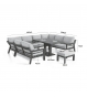 New York New York U Shaped Sofa Set - With Rising Table