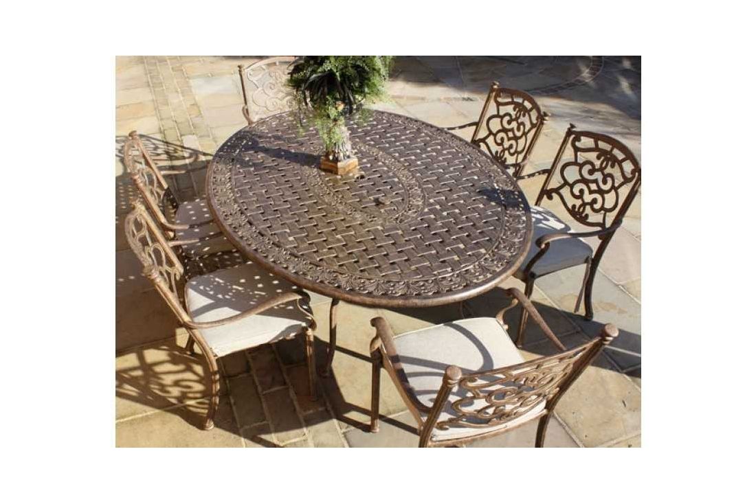 Casino 6 seater Oval table & chairs Set
