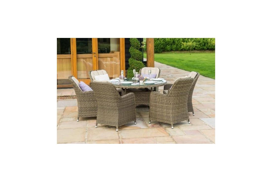 Winchester Venice 6 Seat Round Dining Set